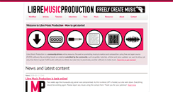 Desktop Screenshot of libremusicproduction.com