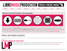 Tablet Screenshot of libremusicproduction.com